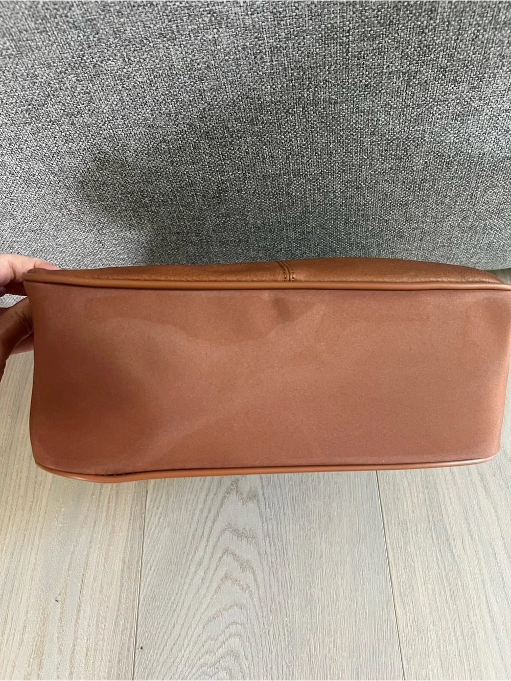 Brown Embroidered Horse Shoulder Bag